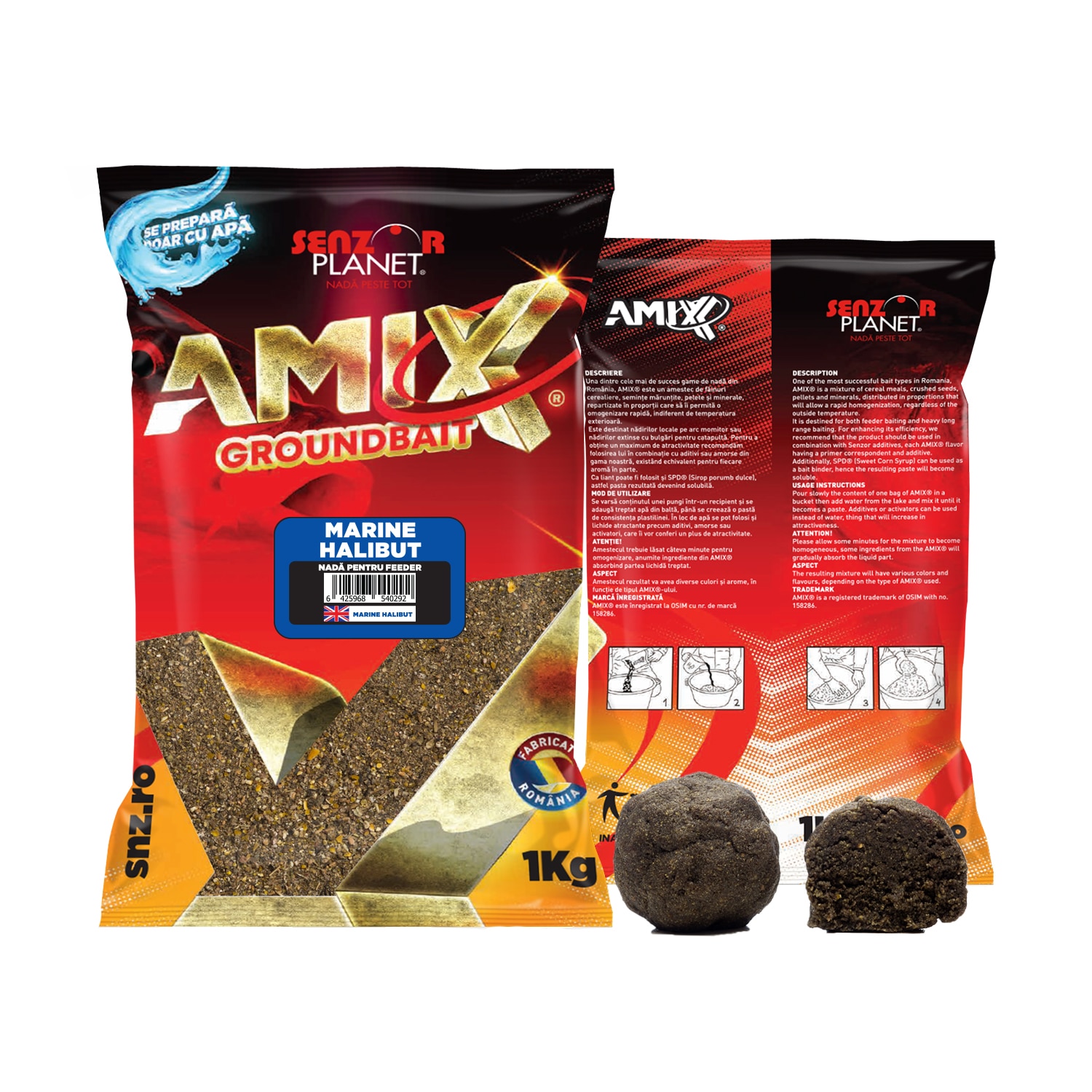 Amix Marine Halibut , Greutate 1 KG