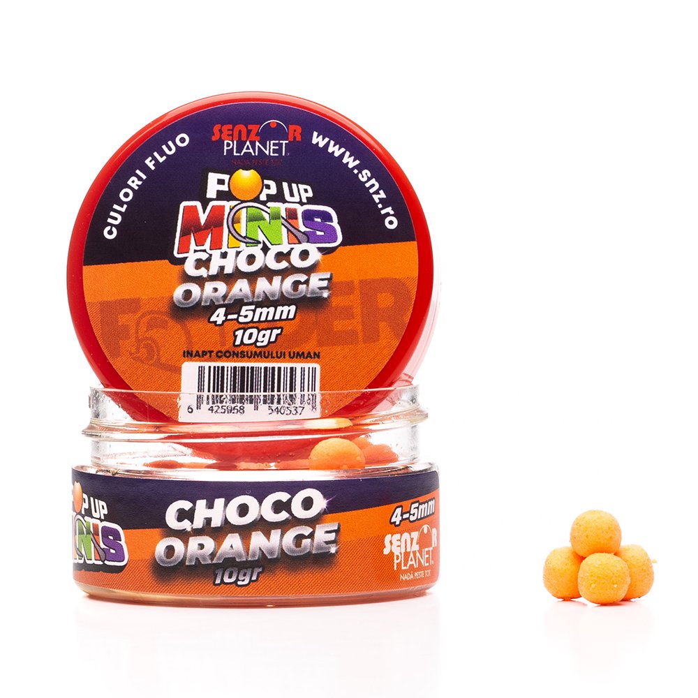 Pop-Up Minis, Aroma Choco Orange, Diametru 4-5mm, Cutie de 10g