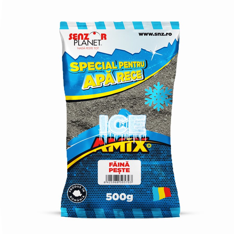 Grundbait ICE Amix Aroma Faina Peste, Ambalaj de 500g