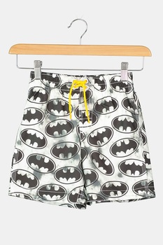 GAP, Pantaloni scurti de baie cu imprimeu Batman, Alb prafuit/Negru/Gri GAP, Pantaloni scurti de baie cu imprimeu Batman, Alb prafuit/Negru/Gri