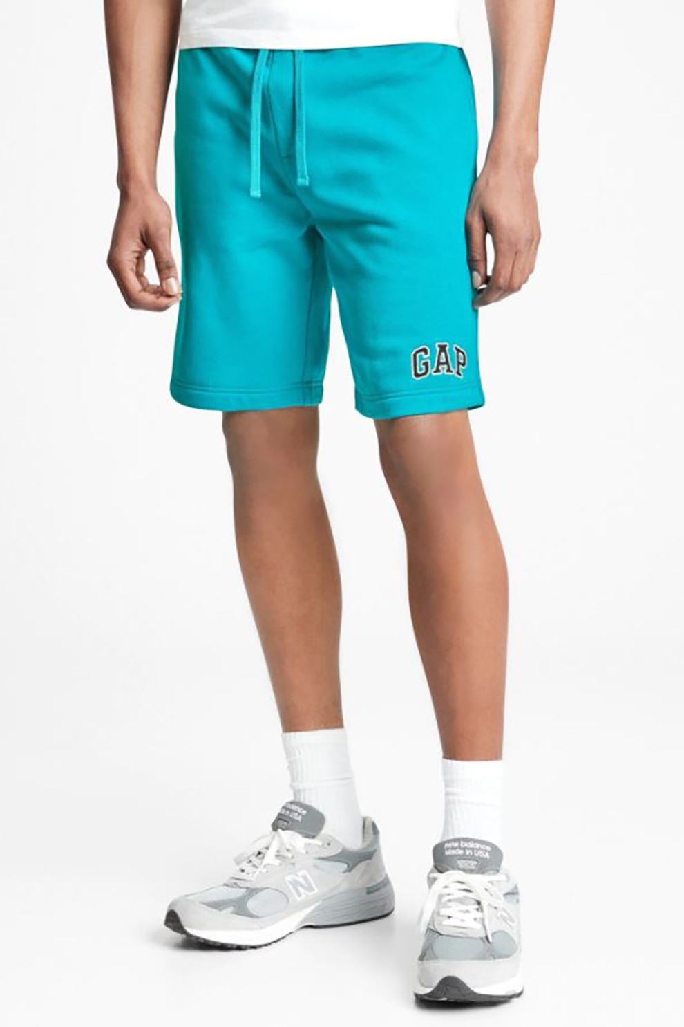 GAP, Bermude din jerseu cu snur de ajustare, Turcoaz