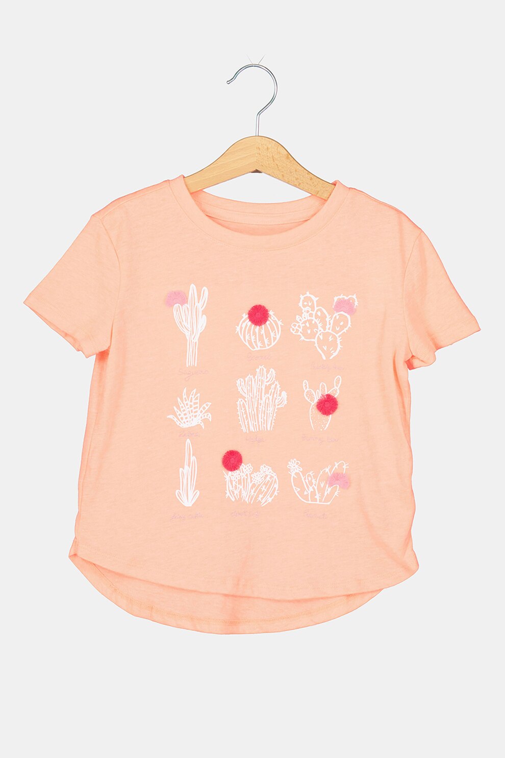 GAP, Tricou lejer cu imprimeu, Roz somon