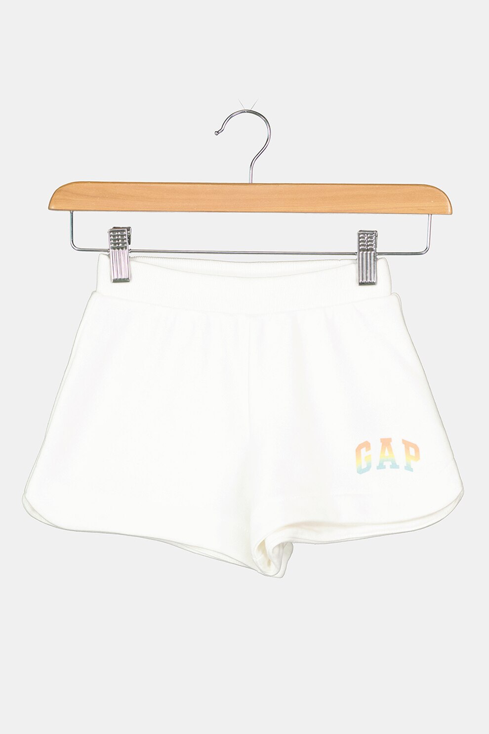 GAP, Pantaloni scurti cu detaliu logo, Alb