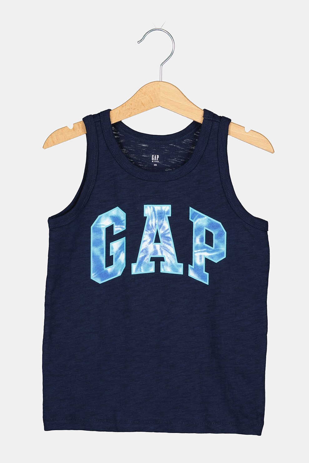 GAP, Top de bumbac cu imprimeu logo, Bleumarin inchis, 130 CM
