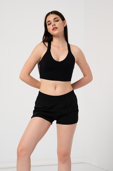 GAP, Bustiera respirabila cu bretele incrucisate pe spate, Negru GAP, Bustiera respirabila cu bretele incrucisate pe spate, Negru