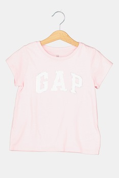 GAP, Tricou cu imprimeu logo, Roz pal