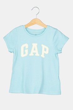 GAP, Tricou cu imprimeu logo, Albastru pastel