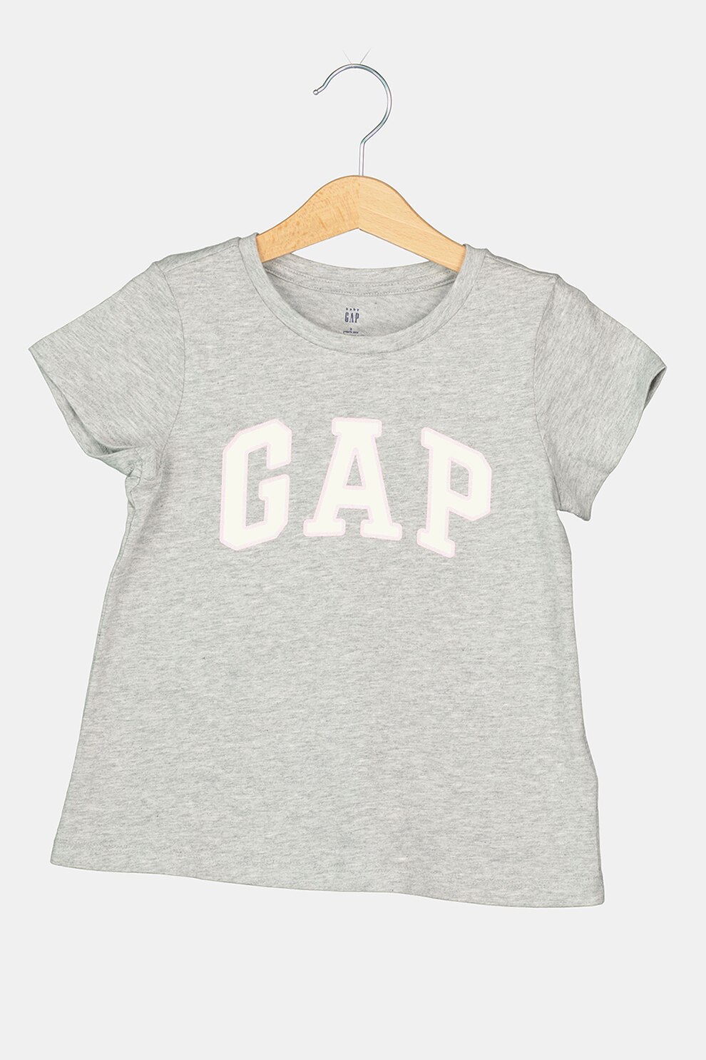 GAP, Tricou cu imprimeu logo, Gri deschis melange