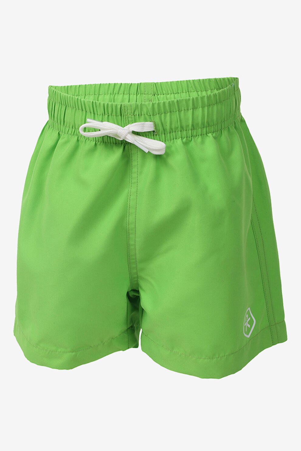 Color Kids, Pantaloni scurti de baie cu detaliu logo, Verde