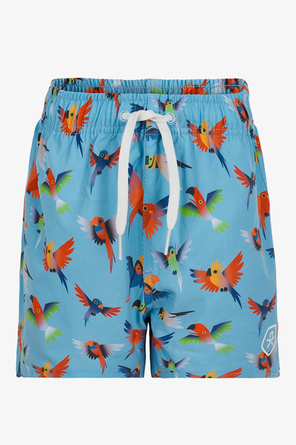 Color Kids,Pantaloni scurti de baie cu snur, albastru aqua, oranj, alb