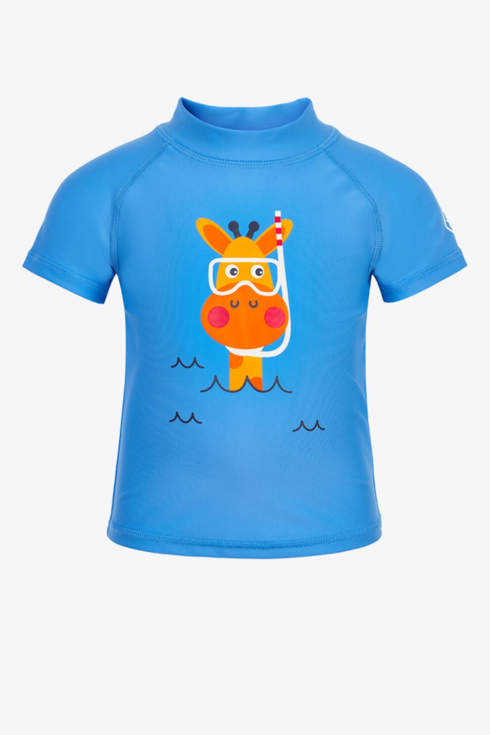 Color Kids, Tricou de baie cu maneci raglan, Albastru/Oranj, 74-80 CM