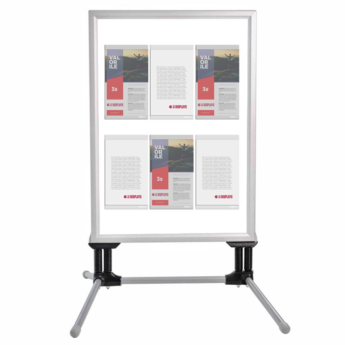 Panou Stradal Wind-On JJ DISPLAYS rezistent la vant cu 6 inserturi nano displays