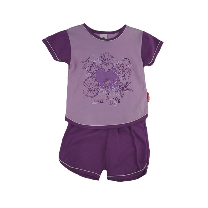 Compleu 2 piese de vara pentru fete Marcinkowski 38-86M_110 cm, Mov 53852