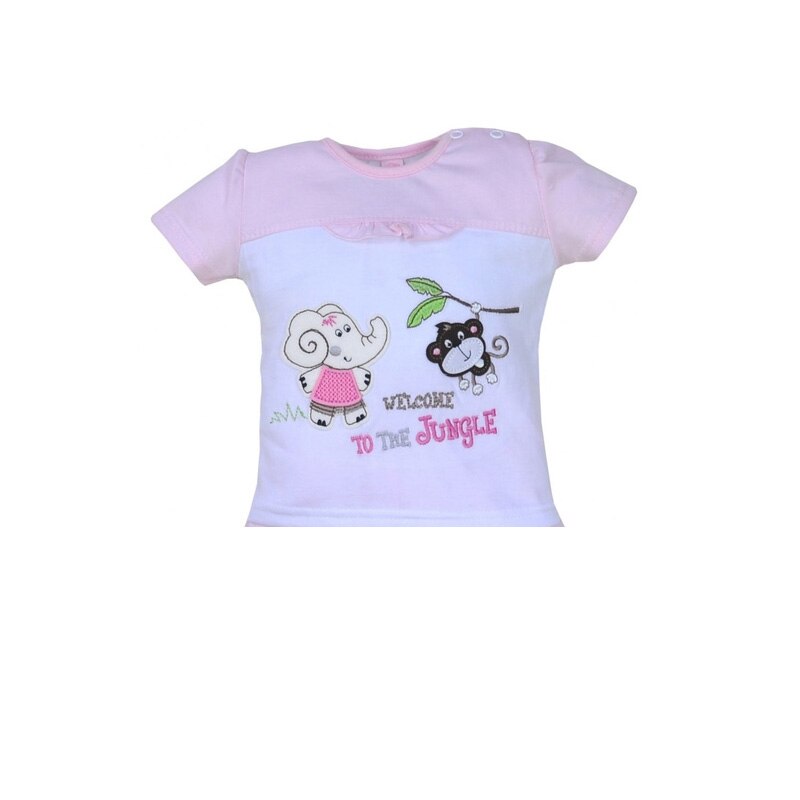 Compleu 2 piese de vara pentru fete Koala Jungle 04-084RR, Roz 4196