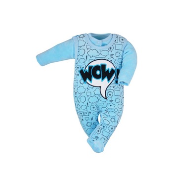 Compleu 2 piese salopeta si bluza pentru baieti Koala Wow 07-411A_68 cm, Albastru 53970 Compleu 2 piese salopeta si bluza pentru baieti Koala Wow 07-411A_68 cm, Albastru 53970
