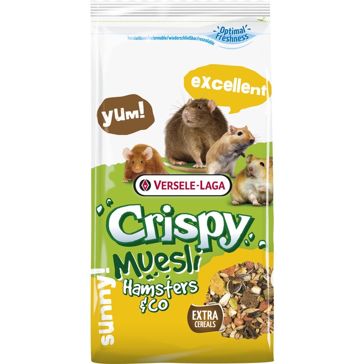 Hrana completa pentru hamsteri, Crispy muesli hamster Versele Laga 20 kg