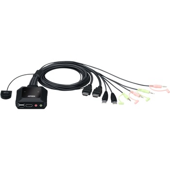 2-Port USB 4K HDMI Cable KVM Switch 2-Port USB 4K HDMI Cable KVM Switch