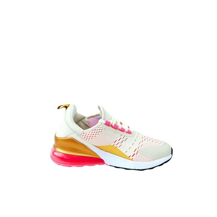 Pantofi sport, Yara, gold si pink