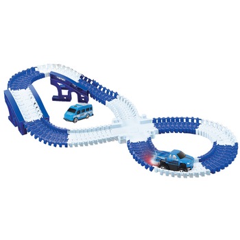 Jucarie pista flexibila, Echipaj Politie, 131 piese, WP1502 RCO® Jucarie pista flexibila, Echipaj Politie, 131 piese, WP1502 RCO®