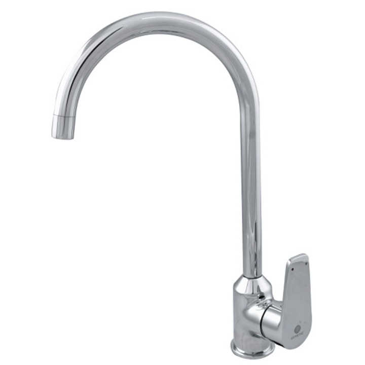 Смесител за кухня тип лебед, странично управление, МОДЕРЕН дизайн