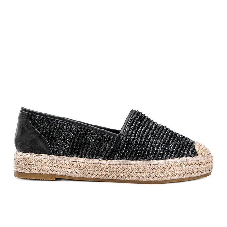 Espadrile pentru femei Inna marka, BM110148, negru