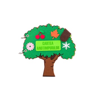 Carte educativa din fetru - Cartea anotimpurilor, +3 ani, 5 activitati Carte educativa din fetru - Cartea anotimpurilor, +3 ani, 5 activitati