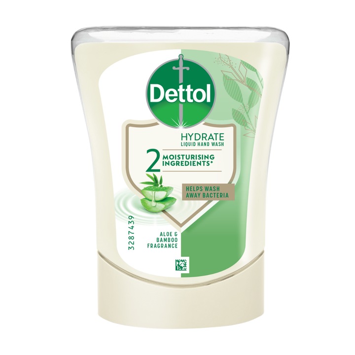 Sapun lichid Dettol cu aloe vera, rezerva, 250 ml