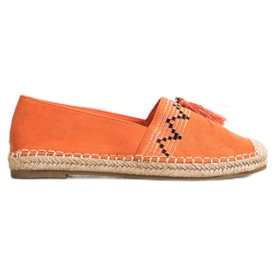 Espadrile pentru femei, Best Shoes, BM109444, portocale