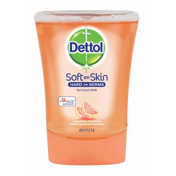 Sapun lichid Dettol cu grapefruit, rezerva, 250 ml Sapun lichid Dettol cu grapefruit, rezerva, 250 ml