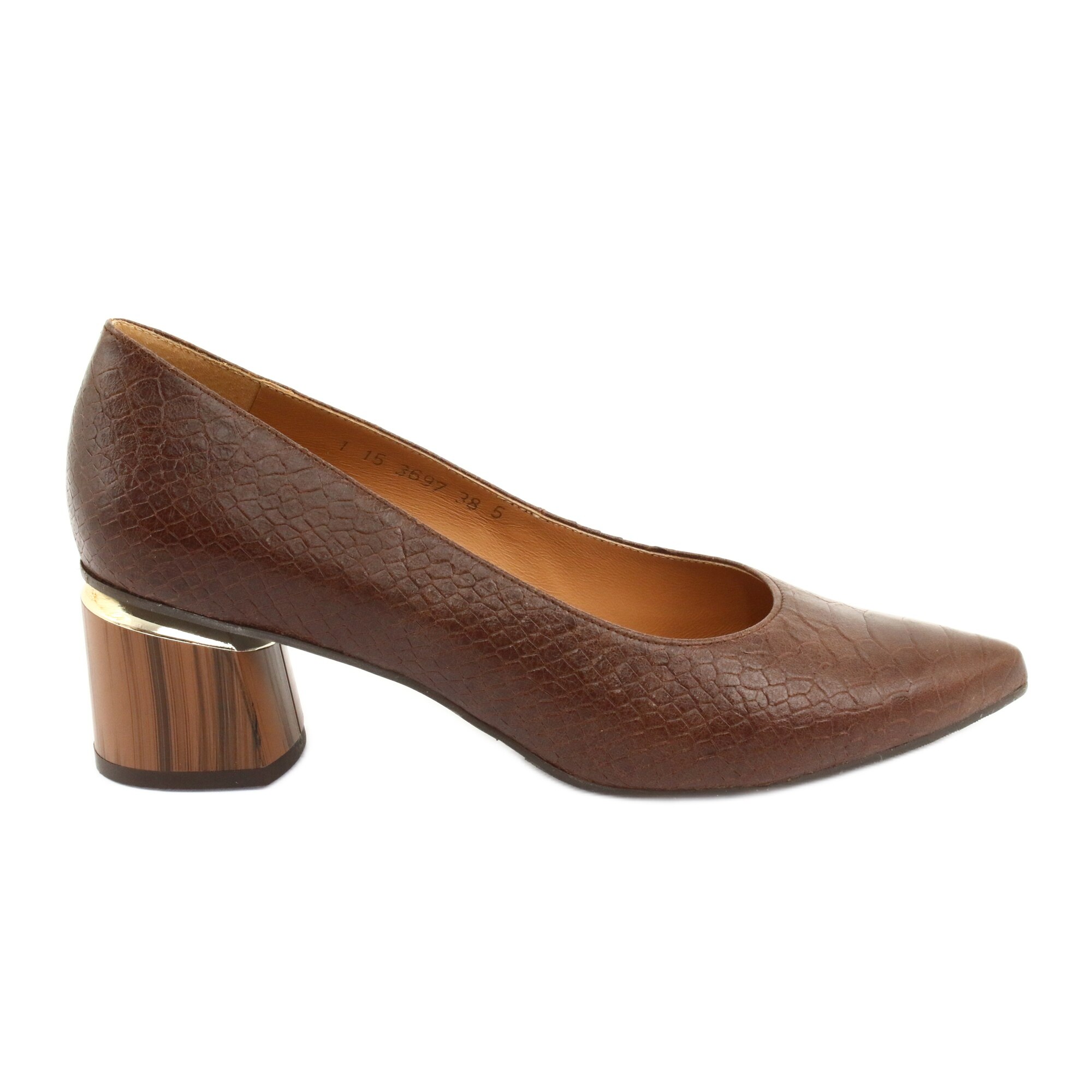 Pompe pentru femei Pantofi pentru femei maro / piton Anis, BM74789, maro