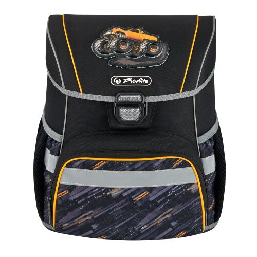 Ghiozdan echipat loop plus motiv monster truck