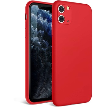 Husa protectie compatibila cu iPhone 11, ultra slim, silicon Rosu, interior din microfibra, protectie camera, protectie ecran, PlanetPhone Husa protectie compatibila cu iPhone 11, ultra slim, silicon Rosu, interior din microfibra, protectie camera, protectie ecran, PlanetPhone