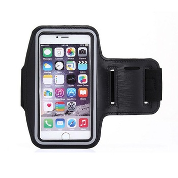 Husa armband sport pentru telefon 5.8 inch, depozitare chei si casti, Negru Gri, BBL2254 Husa armband sport pentru telefon 5.8 inch, depozitare chei si casti, Negru Gri, BBL2254