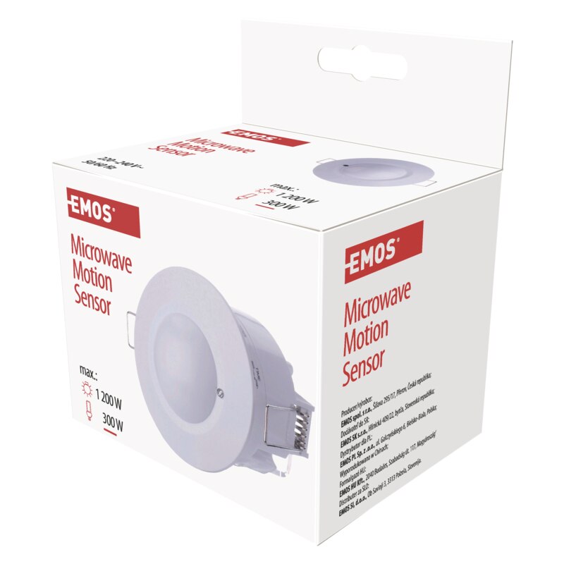 Detector de miscare EMOS (MW) IP20 8m 360 ° - eMAG.ro