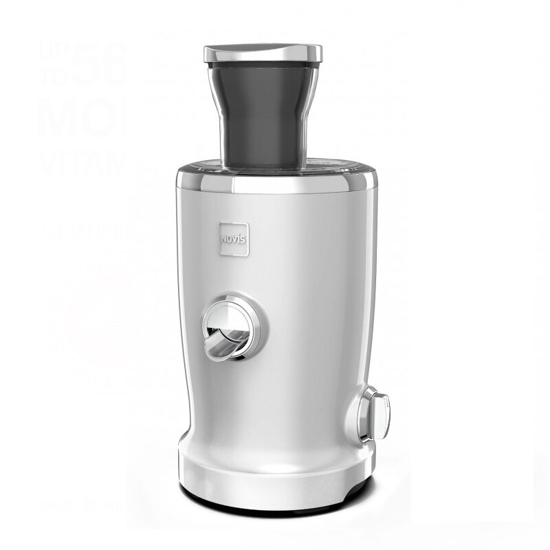 Storcator de citrice multifunctional, Novis, VitaJuicer S2, 2 functii, silentios, motor puternic 2000 RPM, fara BPA, design elegant, extractie avansata a vitaminelor si nutrientilor, argintiu