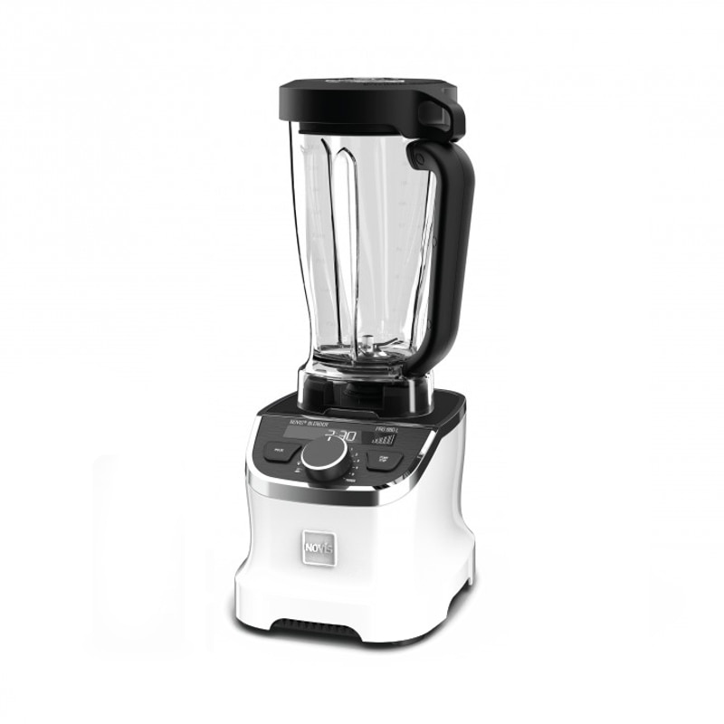 Blender profesional, Novis, ProBlender 880L, 6 viteze, silentios, sistem de siguranta Wireless, recipient din Tritan fara BPA, capacitate 1.9 L, motor puternic 30.000 rpm, putere 1400 W, design elegant, alb