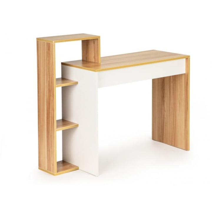 Modernhome hmods-1 Irodai asztal, 4 polccal, 110 x 91 x 40 cm