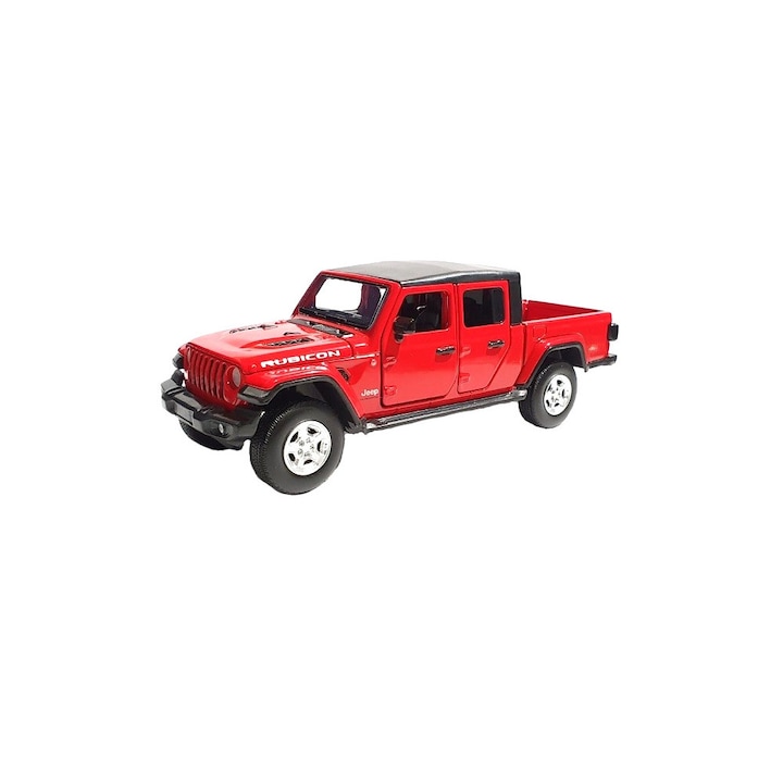 Red Jeep Gladiator modellautó, fények, hang, 1:32 Tayumo