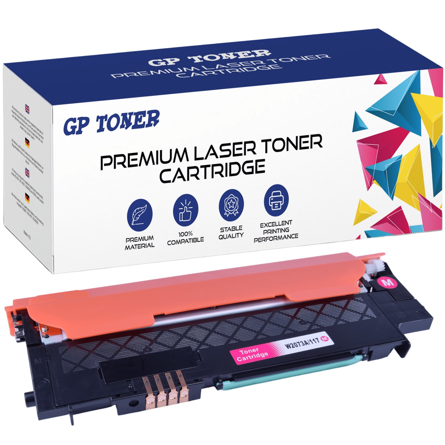 Cartus toner GP Toner, Compatibil cu HP Color 150NW MFP 178 | 117A W2073A, 700 pagini, Roz