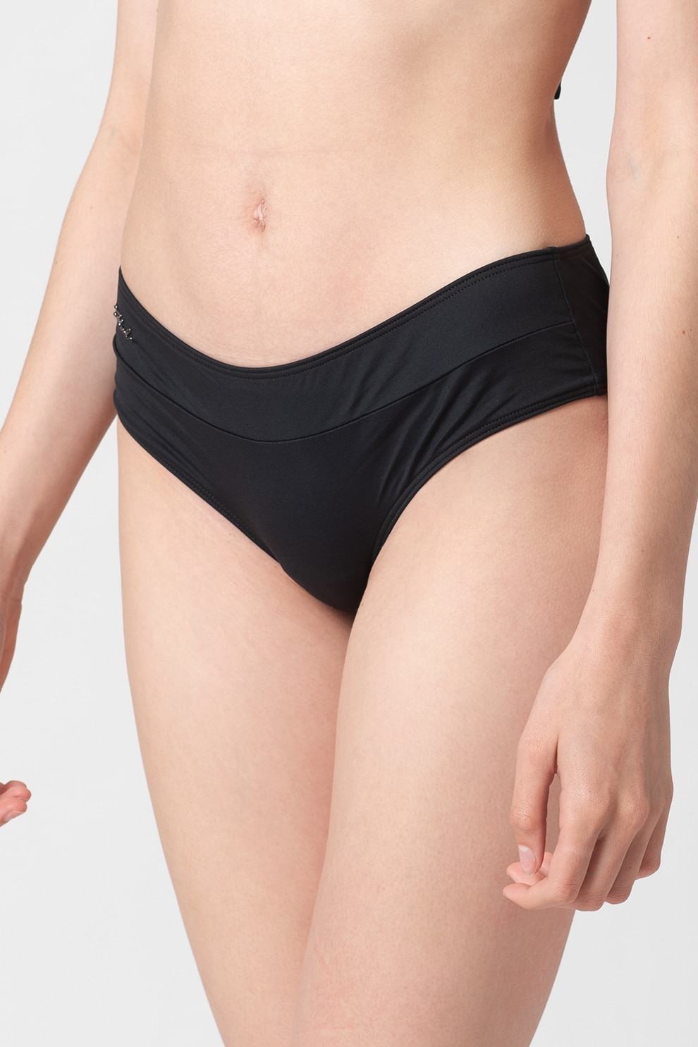 Karl Lagerfeld, Slip hipster cu logo, Negru