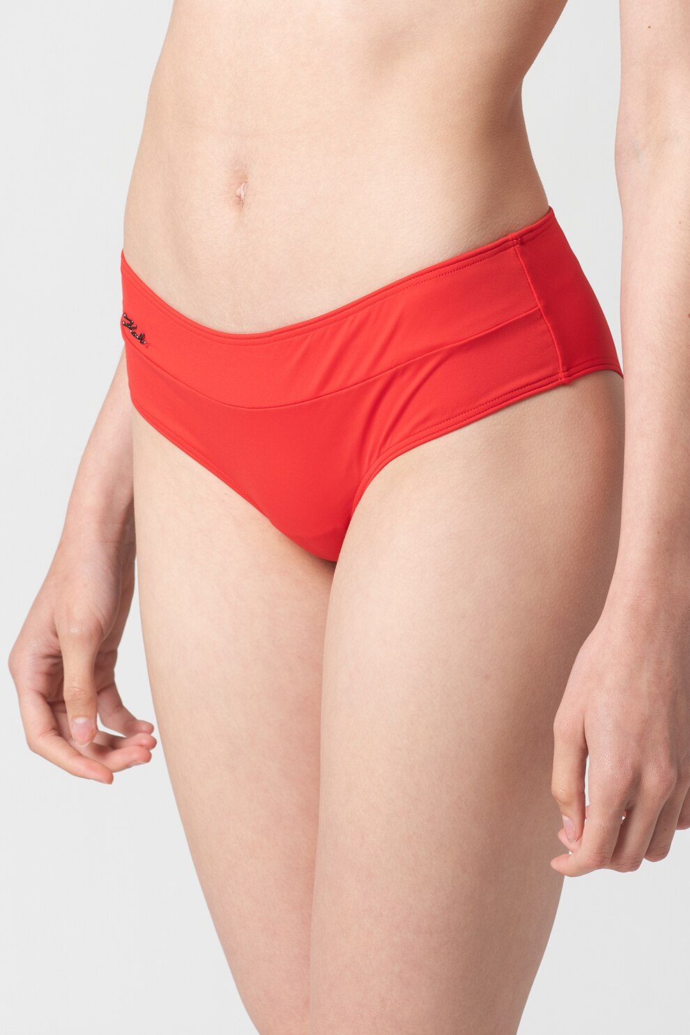 Karl Lagerfeld, Slip hipster cu logo, Rosu