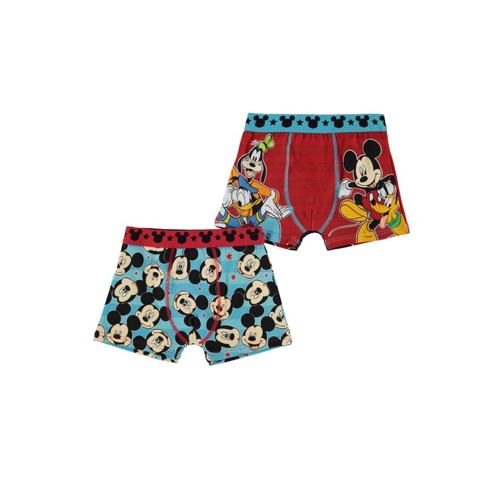 Детски боксери комплект Character 2PK Mickeys, Многоцветен, 4-5 Години
