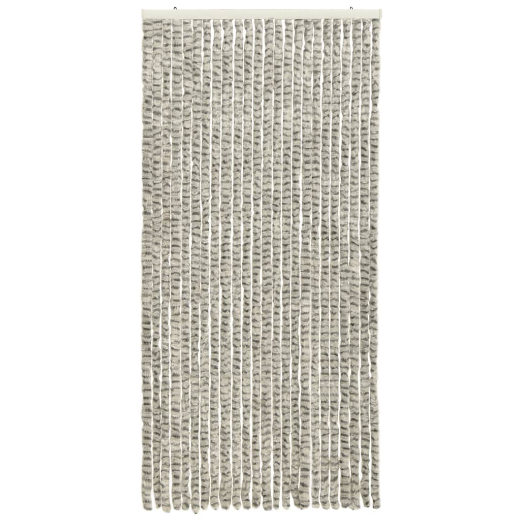 Perdea pentru insecte, gri deschis & inchis 100x220 cm chenille