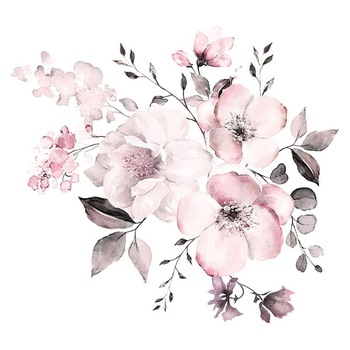 Sticker decorativ 3D Flori de cires, 52x58 cm, multicolor Sticker decorativ 3D Flori de cires, 52x58 cm, multicolor