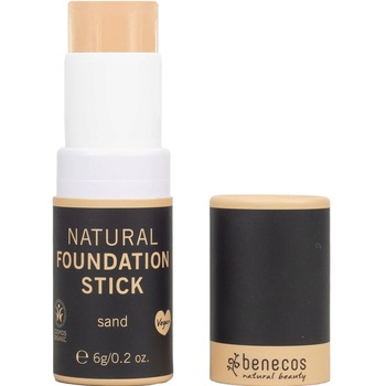 Fond de ten natural Foundation Stick mediu sand 6 g Benecos Fond de ten natural Foundation Stick mediu sand 6 g Benecos