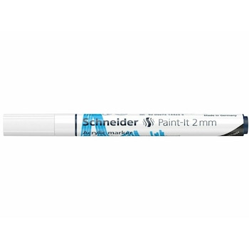 Marker cu vopsea acrilica Paint-It 310 2 mm Schneider Alb Marker cu vopsea acrilica Paint-It 310 2 mm Schneider Alb
