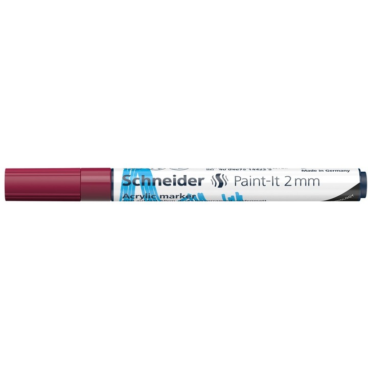 Marker cu vopsea acrilica Paint-It 310 2 mm Schneider, Visiniu