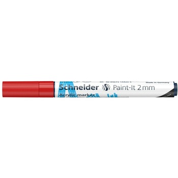 Marker cu vopsea acrilica Paint-It 310 2 mm Schneider Rosu Marker cu vopsea acrilica Paint-It 310 2 mm Schneider Rosu