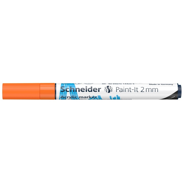 Marker cu vopsea acrilica Paint-It 310 2 mm Schneider, Portocaliu