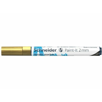 Marker cu vopsea acrilica Paint-It 310 2 mm Schneider Auriu Marker cu vopsea acrilica Paint-It 310 2 mm Schneider Auriu